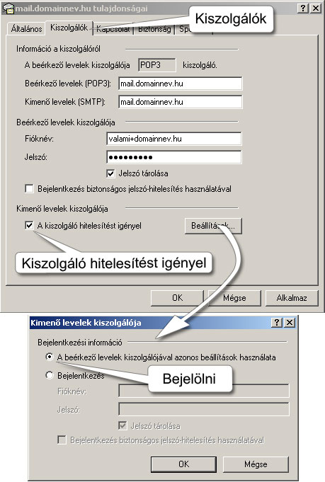 Outlook Beállítások